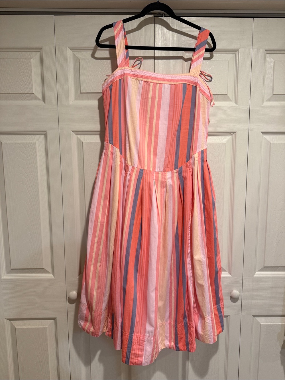 Pink Striped Free People Midi Dress Medium